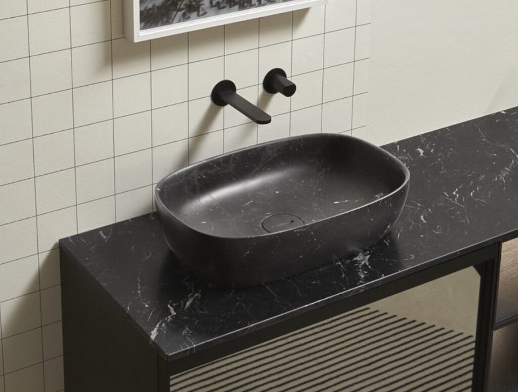 antoniolupi aufsatzbecken waschbecken aus marmor senso160